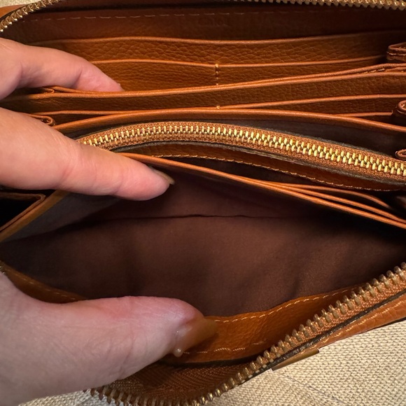 Chloe Marcie Zip Wallet with Gold Accents - Picture 7 of 8